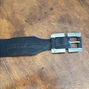 White House Black Market Black and Silver Belt